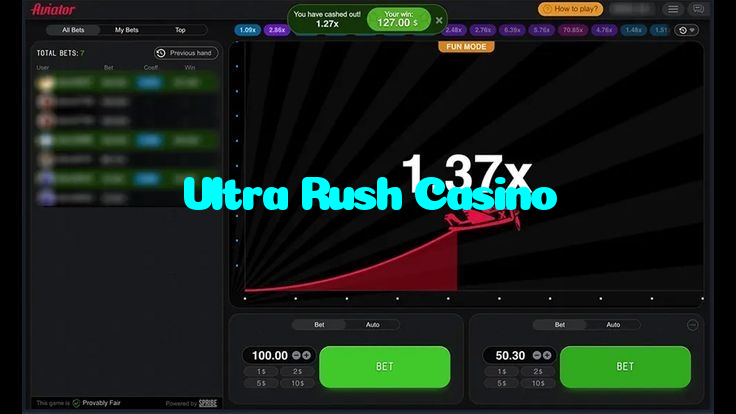making first deposit on Ultra Rush Casino website using local payment methods in Pakistan